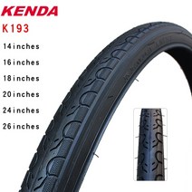 16인치 305 미니벨로 자전거 bmx 튜브 Kenda 타이어 k193 스틸 타이어, 26x1 3-8 k193