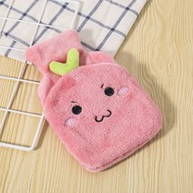 Cute Hot Water Bottle Bag for Girls Plush Shoulder Hand Warmer Heat Pack Belly Instant Winter Heatin, 04 as picture