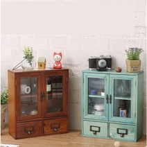 식탁정리대 식탁선반 나무 화장품 정리함, A