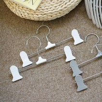 아트박스/보노하우스 어반 베이직 논슬립 바지걸이 10P (화이트/그레이), 화이트
