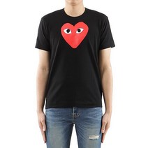 꼼데가르송 20SS 남성 빅 레드하트 반팔 티셔츠 P1T112 01 P1T11201