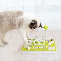 [천삼백케이] [알파플랜] 고양이 먹이 퍼즐 하겐 캣잇 트릿 반려동물 장난감 행동풍부화, 단품