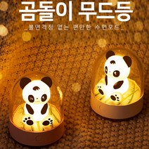 PTQ288068D8 충전식 곰돌이 무드등 수면등 라이트 아로마 오일 홀더 내장, D08곰돌이무드등 화이트