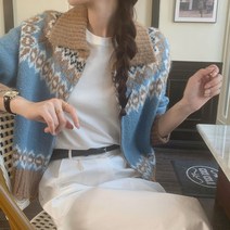 코코블랑 / 노르딕 집업가디건