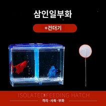 안시롱핀 알비노풀레드 엔젤 피쉬 어항 수족관 이중 다용도 소형 부화 상자 격리, 3 in 1 부화/베타 작은 물고기
