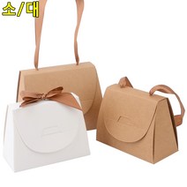 골든트리 접이식 사각 선물 긴끈 손잡이 선물케이스 10개입 1세트 선물상자 선물박스 포장박스, 소 - 브라운 10개입 1세트