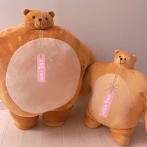 소두곰인형 45cm 70cm 어깨깡패 곰인형 머리작은 곰돌이 인형 근육 곰돌이 소두인형, 소두곰인형 (동생곰: 45cm)