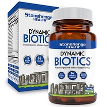 Stonehenge Health Probiotics 51 Billion CFU - 16 Strains Prebiotic Synbiotics Dynamic Biotics - La, 1, 기타
