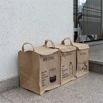 가정용 재활용 3단 분리수거함 쓰레기통 대용량 이동식 대형 스탠드 폐건전지 분리수거카트 분리수거망 통, 메탈, 메탈