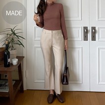 투투 [당일발송]여성 키작녀 부츠컷슬랙스 슬림핏 스판 깔끔라인 빅사이즈 3XL k99
