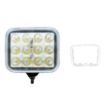 지노기업/SW-S1 작업등/라이트/LED/12V/24V/12구/12발/백색/황색/안개등/사각/국산/국내생산/소리/후방등/겸용, SW-S1(백색)