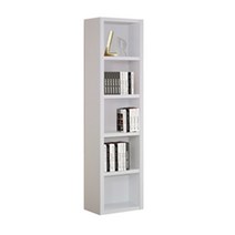 라레스가구 5단 틈새 책장 300 x 280 x 2000mm, 웬지화이트
