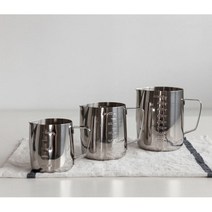 [안젤라스] 304 스텐 스팀피쳐 밀크저그 계량컵 3size (홈카페 바리스타 용품), 550ml