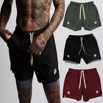 티거 2in1 스쿼트 헬스 피트니스 크로스핏 요가 필라테스 러닝 반바지 팬츠 쇼츠 바지 5부