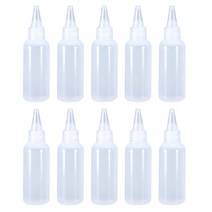 10pcs 플라스틱 스퀴즈 병 작은 스쿼트 제트 소스 조미료 케첩 메이오 오일 키트 30ml