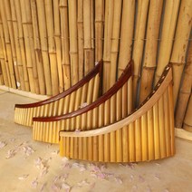 대나무 팬플룻 전문 악기 파이프 세로피리 인디언, 22관 g1 포핸드 오른쪽 홀딩 버건디메이플