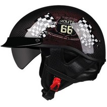 반모헬멧 바이크헬멧 소두핏 클래식 레트로 DOT Carbonfiber 오토바이 독일 Casco 일본식 모토 오픈 하프 페이스 헬기 바이커 파일럿 맨, 57.b15 - M