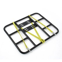 평면형 오토바이 자전거 짐받이+스트랩 48X38CM 실내자전거거치대 오토바이짐받이 스쿠터부품 가드형짐받이, 상세페이지 참조