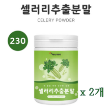 에너데이 셀러리 추출분말 가루 셀러리효능 몸신샐러리주스 셀러리주줄액 몸신 워터셀러리 영양밸런스 셀러리파우더 230gx2개, 2개