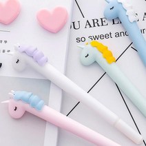 유니콘 볼펜 디자인펜 캐릭터 필기구 학생 필기감좋은, 볼랑볼랑1 화이트, 볼랑볼랑1 본상품선택