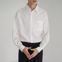 오버클래쓰 남성 셔츠 긴팔 롱 무지 빅사이즈 루즈핏 남방