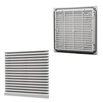 가스배출 화목난로흡출기 고기 환풍 창틀204*204*28mm 캐비닛 환기 필터 세트 셔터 커버 팬 방수 그릴 루버, 한개옵션0