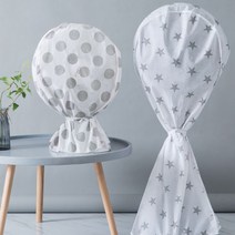 키밍 스탠드 선풍기 커버 인테리어 먼지 방지 거실, 120x44x33cm_땡땡이