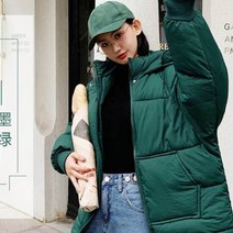가바바 여성 겨울 숏패딩 어느 옷에나 어울리는 깔끔한 스타일 손목 밴딩 처리 터틀넥 빅 포켓 후드 데이리 패딩점퍼 G40543