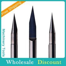 pcb 금속 절단 가공46 mm PCB 조각 비트 V 모양 팁 엔드 밀 CNC 라우터 1 개 텅스텐 카바이드 3D 밀링 커, 01 H 4mm_26 VB-A90-T10
