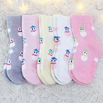 우진 유아동 윈터송(연) 수면양말 5종세트