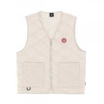 VOLCOM Warm Winter 퀼티드 베스트 크림