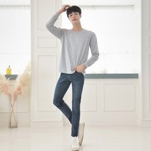 슬림 지앤제이 워싱진 일자 (진청)
