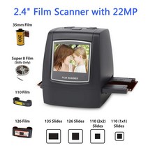 코닥필름카메라 22MP 가 포함된 필름 스캐너 126KPK/135/110/Super 8 필름 슬라이드 필름 컨버터 사진 디, 한개옵션0