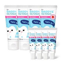 닥터데디스 어린이치약 베이비 첫치약 돌아기 유아 무불소 치약 60g X 4개 + 미니치약 4개