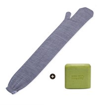 밀리노 천연인견 항균 롱 때장갑 때비누 세트, 3개