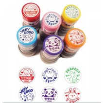 아이비스 칭찬도장 6p, 블루(VERYGOOD, 1개입