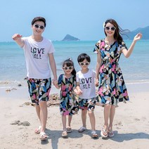 가족시밀러룩 모녀 커플티 반팔 티셔츠 원피스