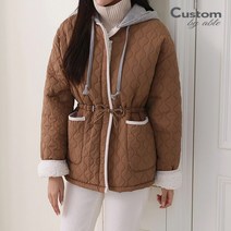 커스텀에이블 누빔 포켓 후드 패딩점퍼 C2212PD029D