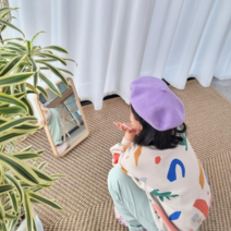 유아베레모 여아 남아 베레모 빵모자 아기 주니어 울 겨울 모직 화가모자