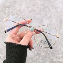 블루라이트 차단안경 Qutzzmnd 동향 여자 사무실 안티 블루 라이트 대형 컴퓨터 안경 남자 Womwn 블루 차단 큰 크기의 안경 합금 프레임