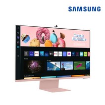 삼성 M8 S32BM80P 눈이편한 80cm 핑크 4K UHD 스마트모니터 유튜브 넷플릭스