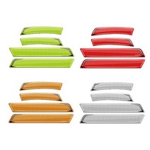 자동차 에폭시 반사스티커 반사 테이프 휀다 리플렉터 반사지 면발광 고휘도 반사판 차량용, 스피드라운드(형광), 1개