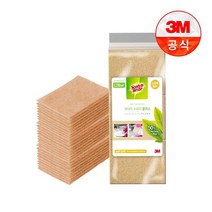 [3M]일회용 원데이 그린수세미 플러스 제로스크래치 리필 30입, 상세설명 참조, 없음