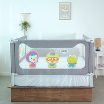 뽀로로 침대안전가드, 뽀로로슬라이딩침대안전가드 A타입자수패치150cm