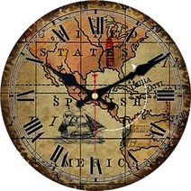 재미 있는 치과 의사 사무실 치과 치료 소박한 대형 벽시계 장식 침실용 Horloge Murale 보육 무음 시계 아트, 13274_14inch(34cm)