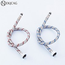 우레탄호스 에어호스 유압호스g12 g38 g916 배관 호스 스테인레스 스틸 유연한 배관 파이프 40cm 60cm 80cm 100cm 냉온 믹서 물 파이프 호스, 80cm 사이즈 B