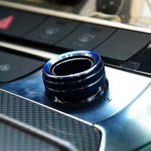 자동차 오디오 볼륨 조절 버튼 노브 서클 장식 트림 링 커버 아우디 A6 C8 A7 A8 S7 Q7 Q8 인테리어 액세, 02 Blue_02 A8 D5 2018-21