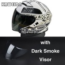오토바이 헬멧 J 크루즈 화이트, L, dark smoke