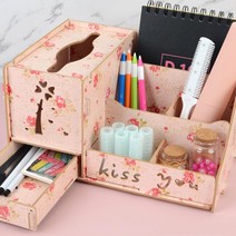 조립식 데스크테리어 DIY 책상 사무실 수납함 정리함, 베이지, 색상