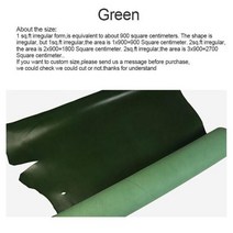 두께 풀 그레인 소 가죽 하이드 툴링 숄더 버트 베지터블 태닝 조각 공예 벨트 스트랩, Green+30cm x 30cm